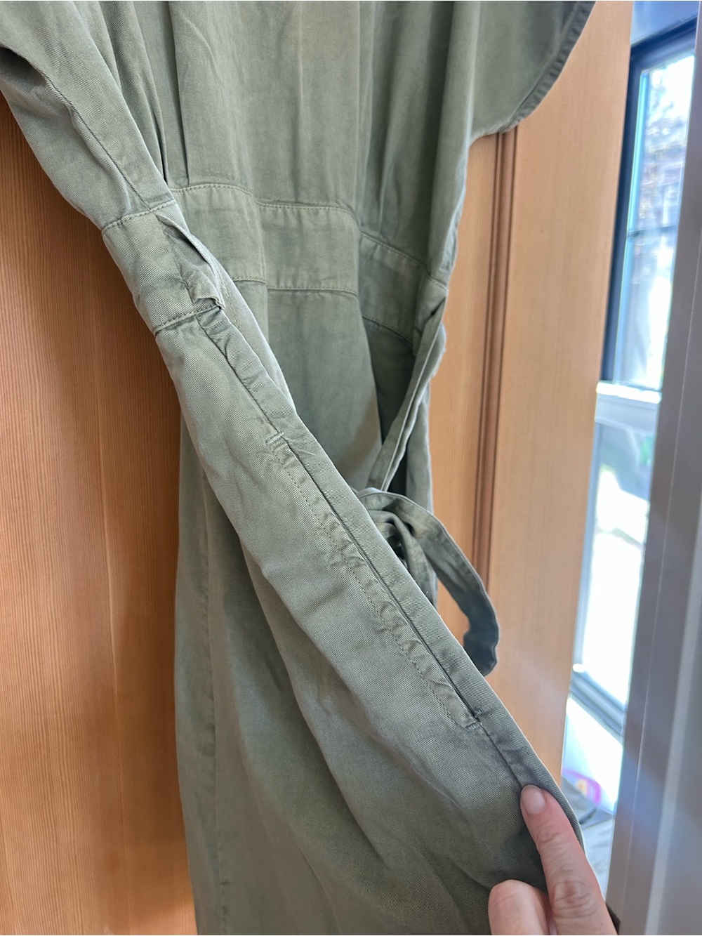Quince Vintage Wash Tencel Button Front Dress NWOT - Picture 4 of 9